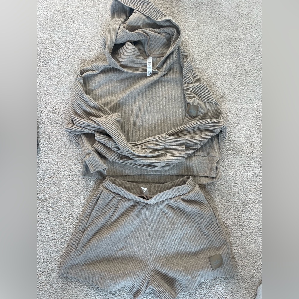 Alo Short & Hoodie Set